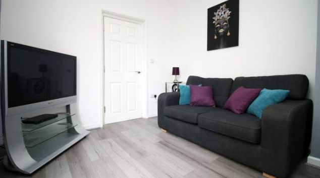 Living area at Rugby Place, Barnardtown, Newport