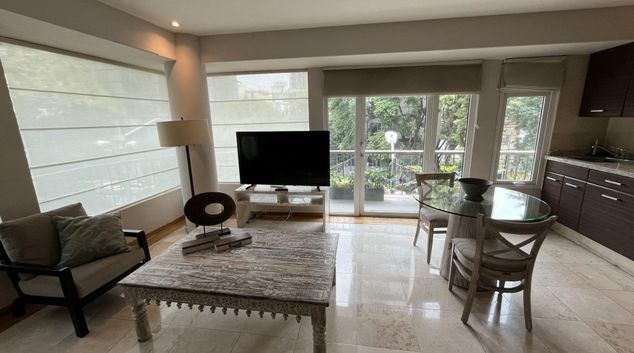 Living room at Arquimedes Pistacho, Polanco, Mexico City