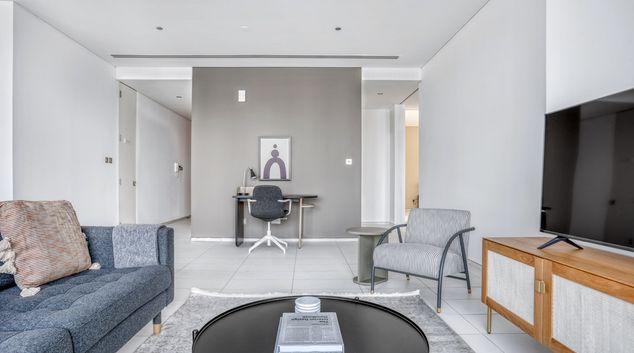 Living room AT Index Tower III, DIFC, Dubai