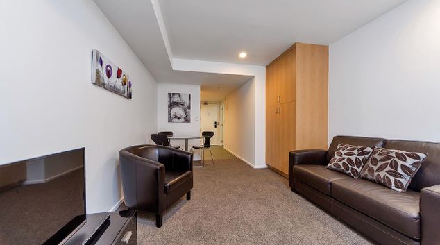 Living area at Argent Hall Apartment