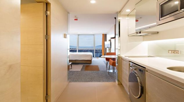 Kitchen at Burgu Arjaan Apartments