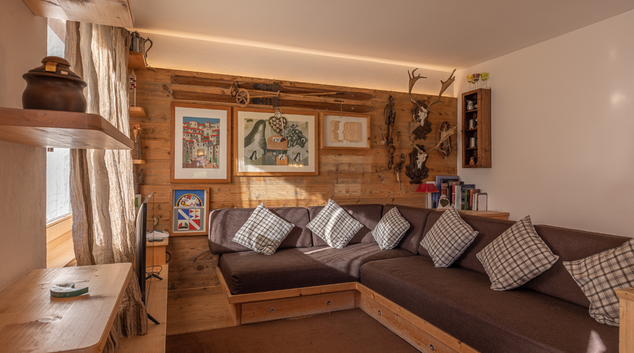 Living room at Casa Chiave, Centre, Cortina d'Ampezzo