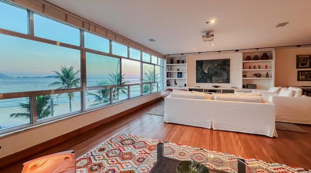 Living room at Ipanema Beach, Ipanema, Rio de Janeiro