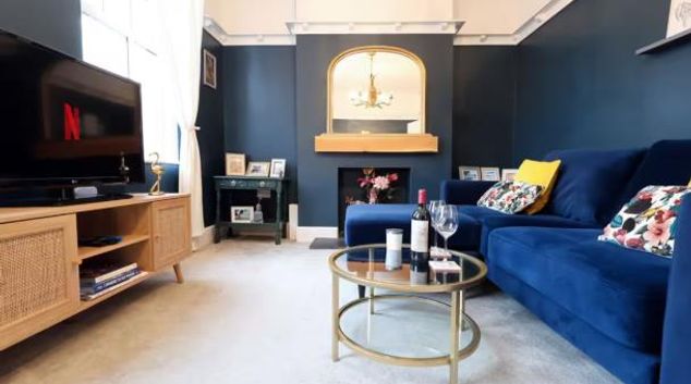 Living room at Spencer Street by Mia Partners, Cathays, Cardiff