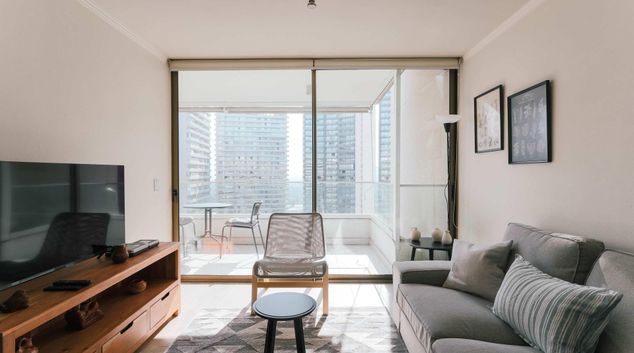 Living room at Cerro Colorado, Las Condes, Santiago