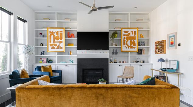 Living room at 1085 Wylie Street, Reynoldstown, Atlanta