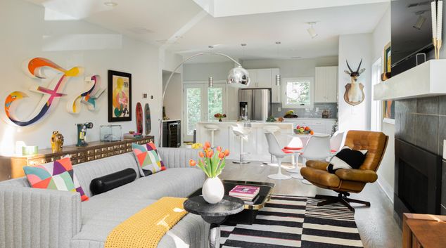 Living room at 1124 Hawthorne Street, Reynoldstown, Atlanta