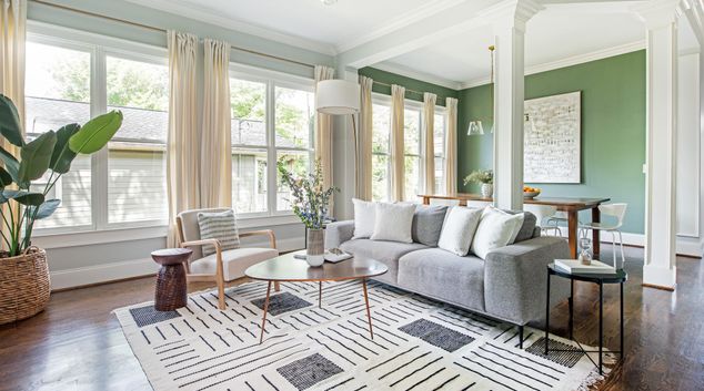 Living room at 1919 Bixby St. SE, Kirkwood, Atlanta