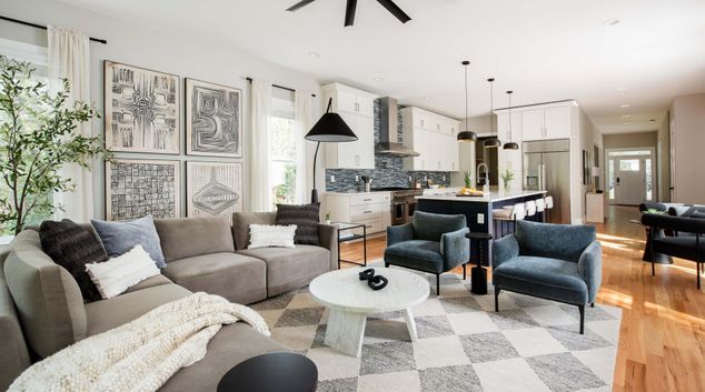 Living room at Ormewood Ave. SE, East Atlanta, Atlanta