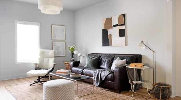 Living room at 187 Farrington, Grant Park, Atlanta