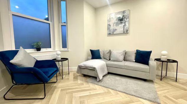 Living room at Kings Road by Mia Partners, Pontcanna, Cardiff