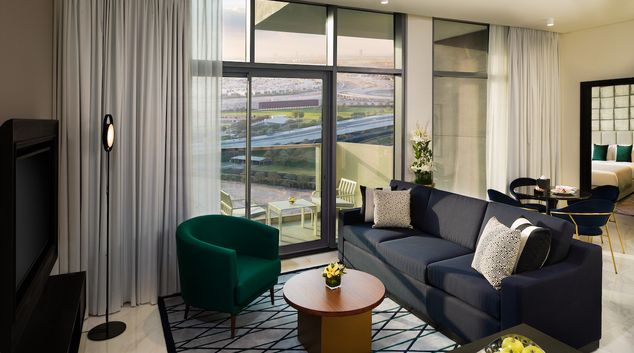 Living room at Millennium Atria Business Bay, Business Bay, Dubai