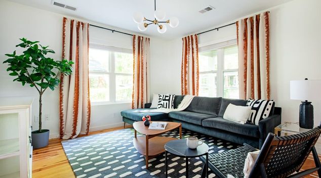Living room at Cherry Cola, Boulevard Heights, Atlanta