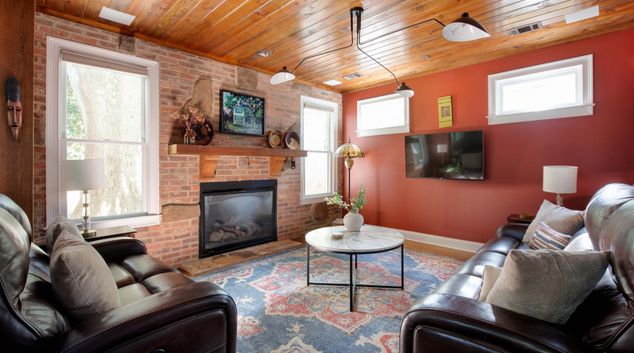 Living room at Silver Stallion, Kirkwood, Atlanta