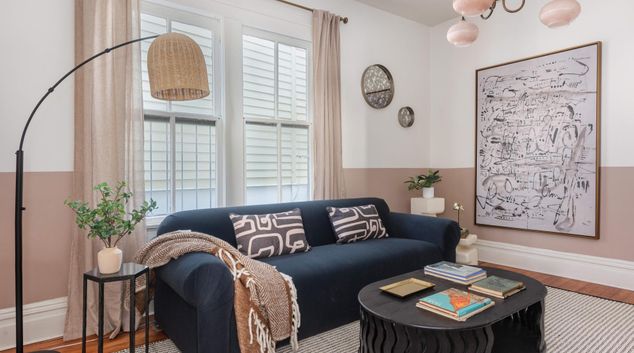 Living room at 235 Elizabeth St. NE, Inman Park, Atlanta
