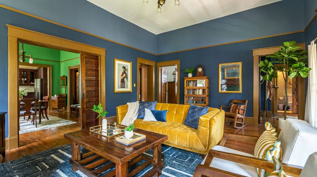 Living room at 70 Kirkwood Road, Kirkwood, Atlanta