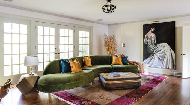 Living room at 63 Beverly Rd. NE, Ansley Park, Atlanta