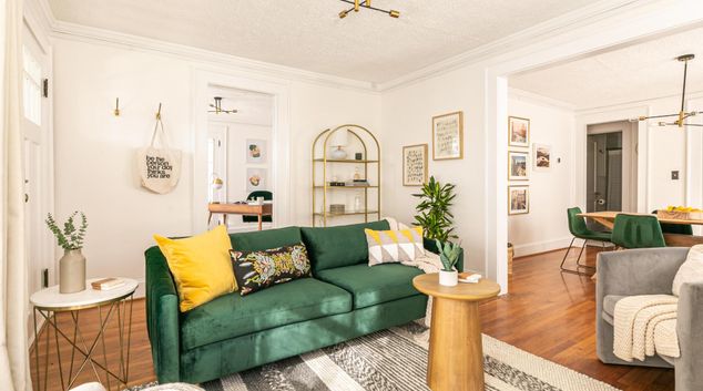 Living room at Feel the Berne, Grant Park, Atlanta