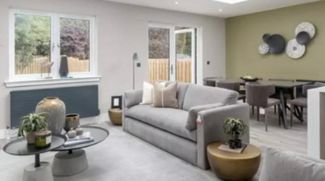 Living room at City Villa, Duddingston, Edinburgh