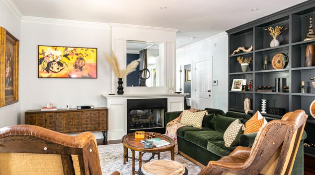 Living room at 570 Morgan St. NE, Old Fourth Ward, Atlanta