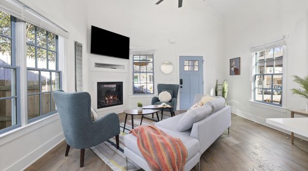 Living room at 647 Bryan St. SE, Reynoldstown, Atlanta