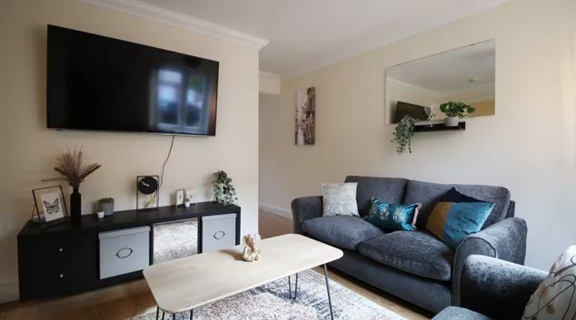 Living area at Alicia's Way, Pillgwenlly, Newport