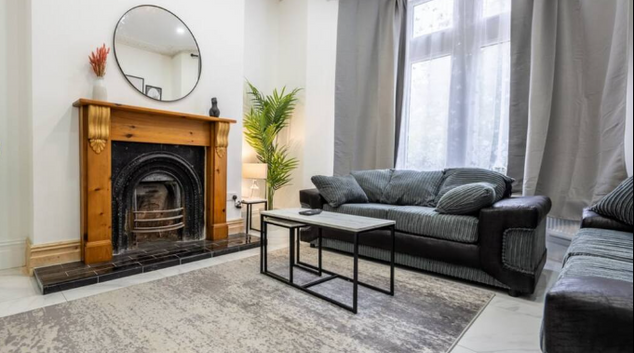 Living room at Holmesdale by Mia Partners, Grangetown, Cardiff