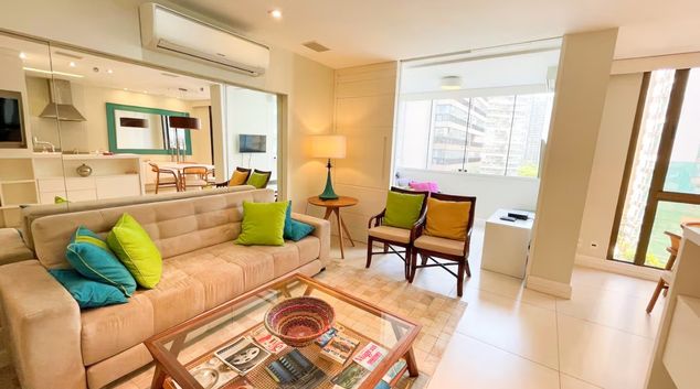 Living room at Riba III Pink, Barra da Tijuca, Rio de Janeiro