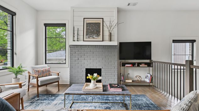 Living room at Bonaventure Avenue, Old Fourth Ward, Atlanta