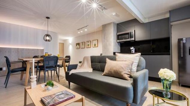 Living area at Ralfh I, Polanco, Mexico City
