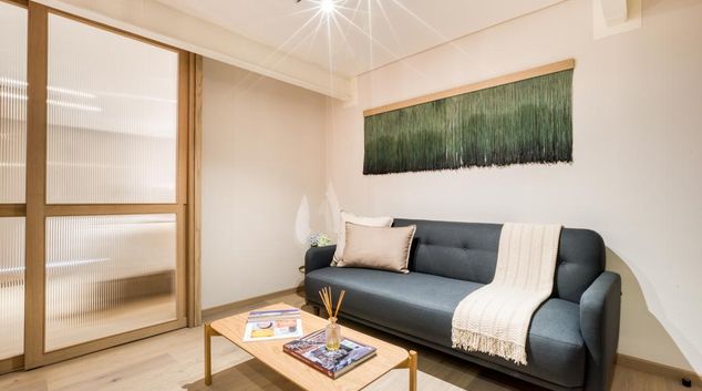 Living area at Ralfh I, Polanco, Mexico City