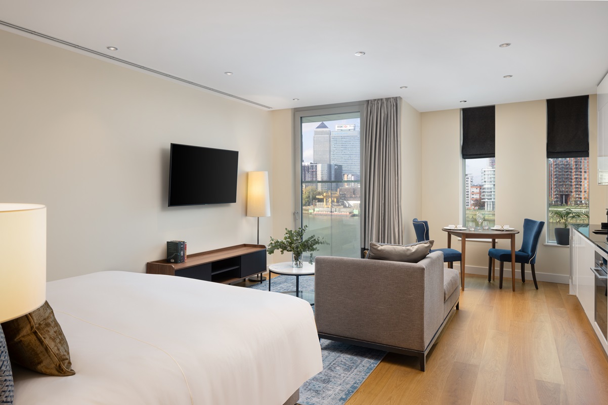 Living room at InterContinental London - The O2, Greenwich, London