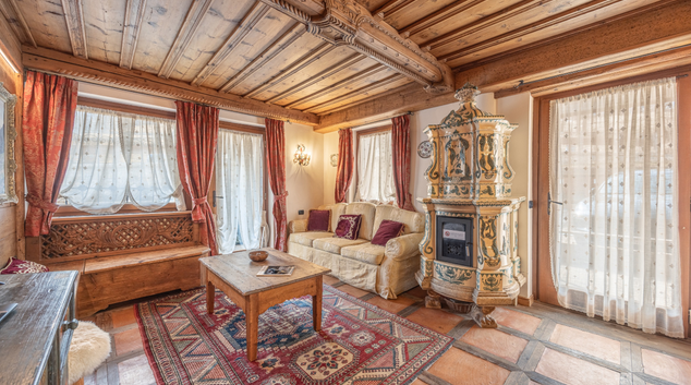 Living area at Casa Col, Centre, Cortina d'Ampezzo