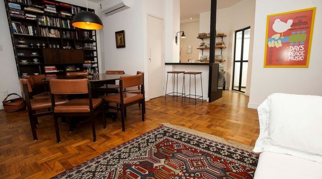 Living area at Amarilis II, Ipanema, Rio de Janeiro