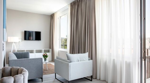 Living area at St. Gallen Apartments, St Fiden, St Gallen