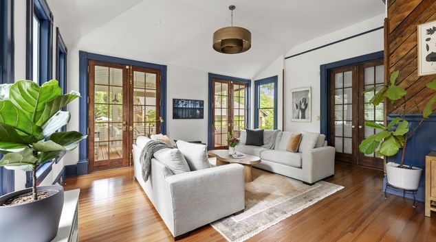 Living area at 1131 Austin Ave. NE, Little Five Points, Atlanta
