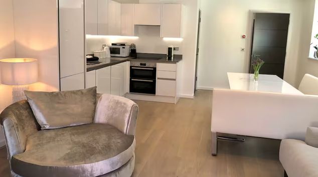 Living room at Queen Apartments, Centre, Chester