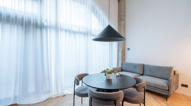 Living area at Aukstaiciu II, Paupys, Vilnius