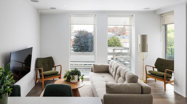 Living area at Beyond Apartments - Marylebone, Marylebone, London