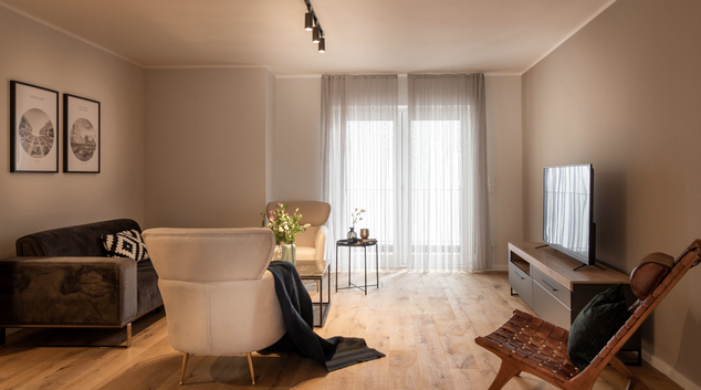Living at Strom Apartment, Unterbilk, Dusseldorf