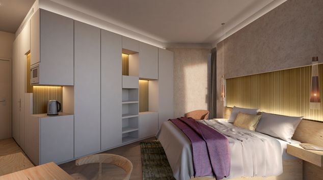 Living area at Citadines Culture Village Dubai, Al Jaddaf, Dubai