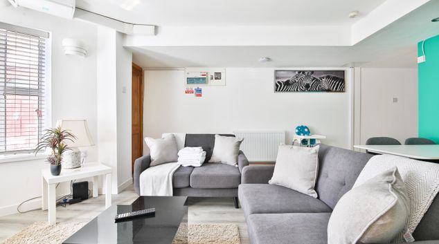 Living area at Ferry Road, Grangetown, Cardiff