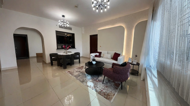 Living area at Blvrd Tower, Bay Square, Dubai
