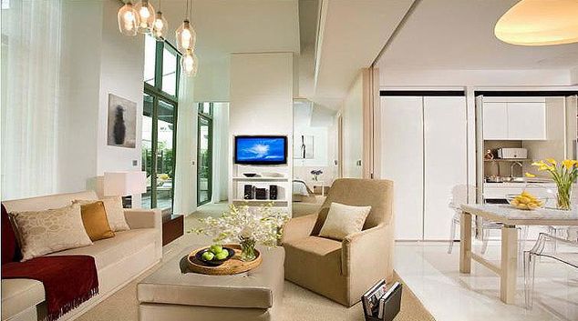 Living area at La Residenza Waterfront Apartments, Singapore