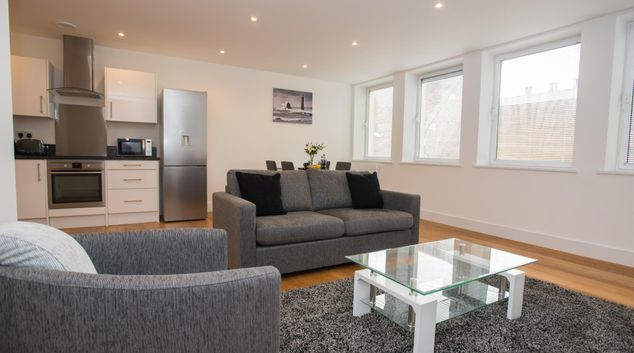 Sofa corner at Sussex House Apartments, Centre, Reading