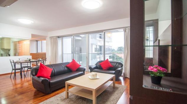 Living area at Clementi Condominium P Apartments, Singapore